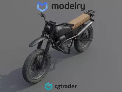 Adventure Motorcycle 3D model