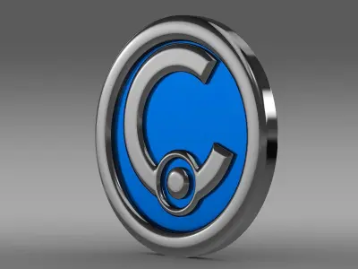 casalini logo 3D model by Sergey