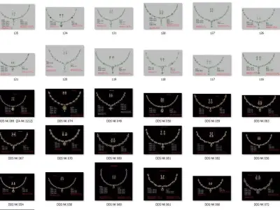necklace  50  bulk  3dm files ready to print  part 05 3D print model