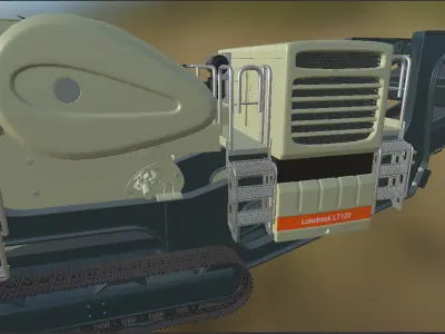 Mobile Jaw Crusher  3D model