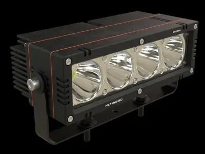 External LED work light SQM4 3D model