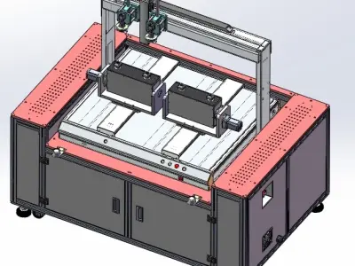 Appearance testing equipment for injection molding parts 3D model