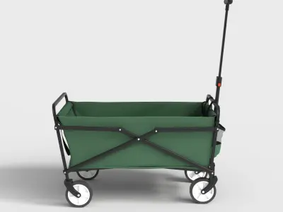 FOLDING OUTDOOR CART Low-poly 3D model