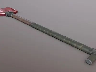 Shovel - Ruby Low-poly 3D model