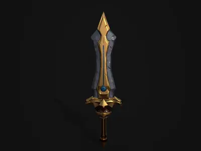 Stylized Fantasy Sword Pack 3D model