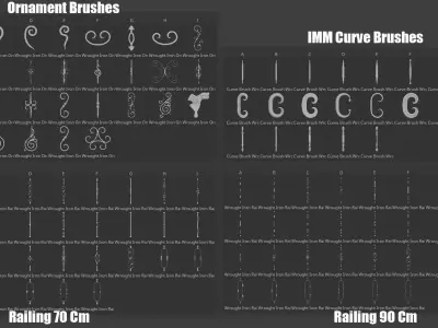 Wrought Iron Pack No1 3D model