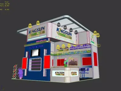 Exhibition - Area -6X6-3DMAX2009-31 3D model