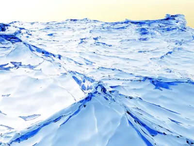 ocean water drop 3D model