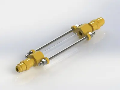 Tubular sight glass d10 Free 3D model
