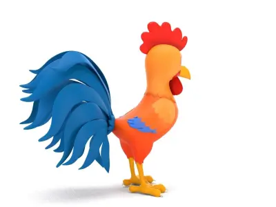 Rooster 3D model order