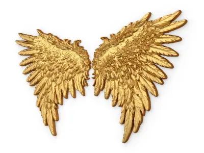 Wings Printable carved decor 11 3D model