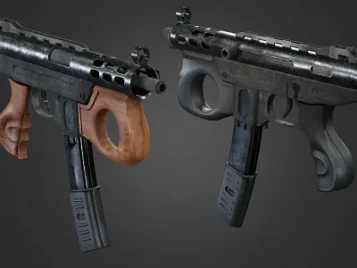 Weapons Pack 4 Low-poly 3D model