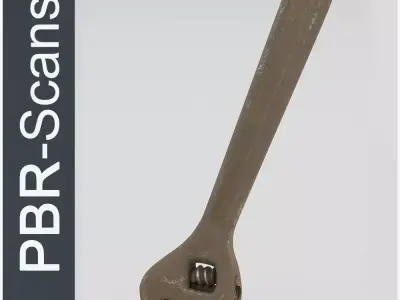 Wrench Low SM Low-poly 3D model
