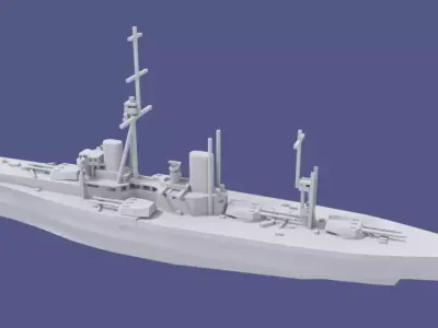 HMS Dreadnought 3D print model