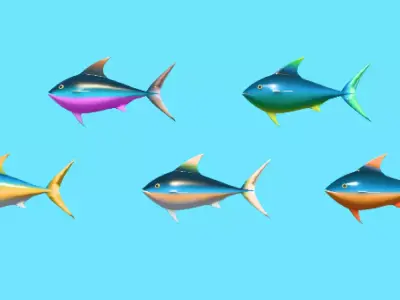 3D TunaFishLove Low-poly 3D model