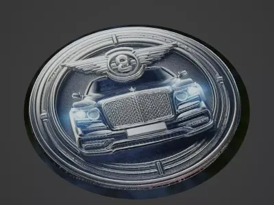 Car Pendant Medallion 3D print model 74