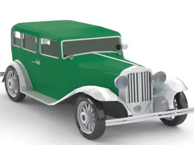 32 DODGE  Low-poly 3D model