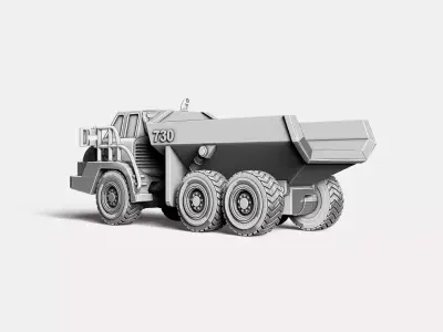Articulated Haul Truck RoZ 3D print model