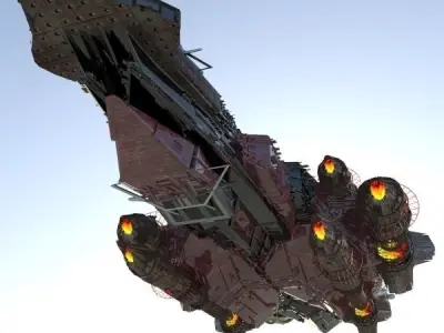 Attack Ship - Space Ship 3D model