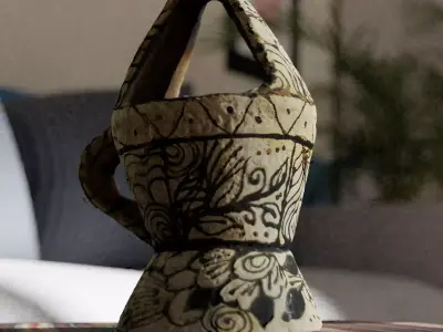 Magmara - A traditional Censer from the city of Aden - Yemen 3D model