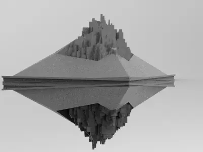 Pyramid Sc-Fi shape 4  3D model