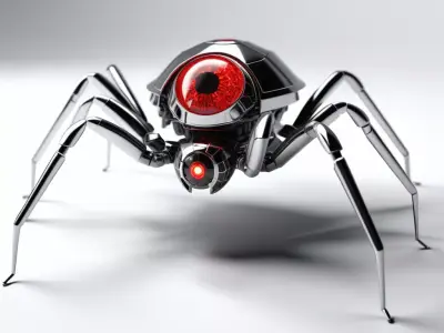 Sleek Robotic Spider 3D Model 3D model