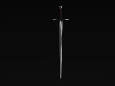 iron Sword Low-poly 3D model