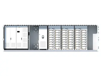 Energy storage battery container 3D model