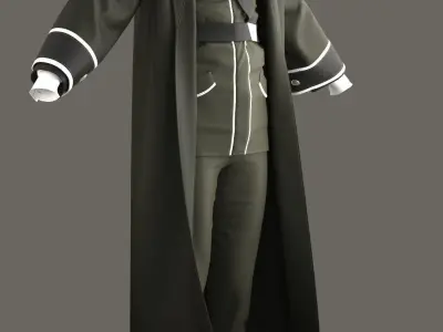military uniform modal 3D model