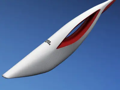 Sochi olympic torch low poly Low-poly 3D model