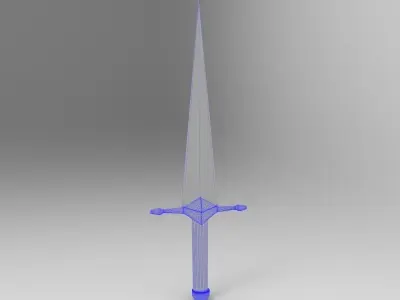  medieval dagger Low-poly 3D model