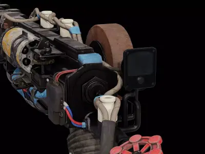 Railgun 3D model