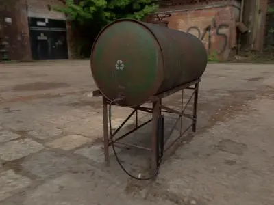 watertank Low-poly 3D model