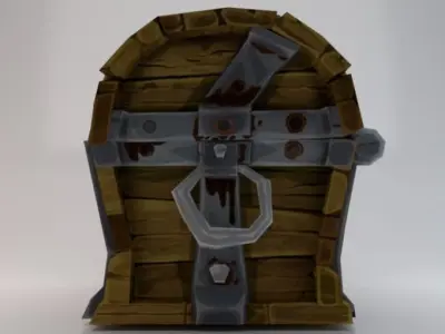 Chest  Low-poly 3D model