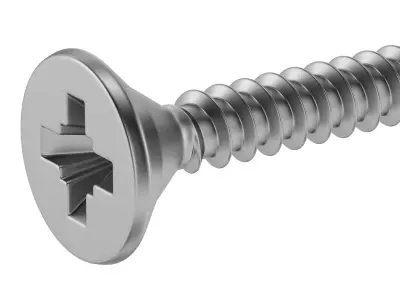 Wood Screw 3D model
