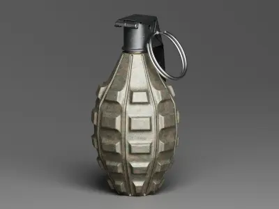 Hand Grenade 3D Model Low-poly 3D model