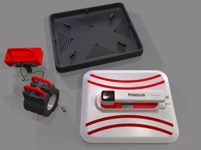 Freesub Easy Press Heat Press P1210 Full Set 3D Model Pack