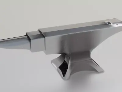 3D Modelled Anvil blender Low-poly 3D model