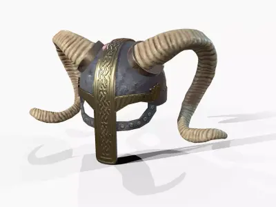 Warrior Halmet Low-poly 3D model