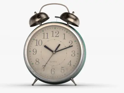 Antique alarm clock 3D model