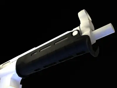 Magpul SL Hand Guard for MP5 Low-poly 3D model