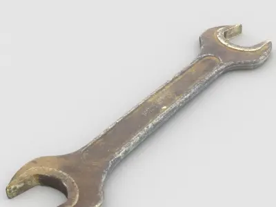 Wrench High Poly Free 3D model
