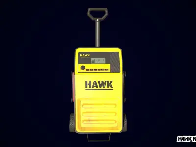 Industrial Charger Low-poly 3D model