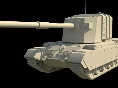 Fv4005 Stage 2 183mm 3D model