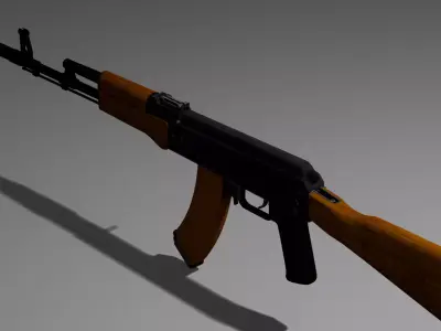 AK-74 3D-Model Low-poly 3D model