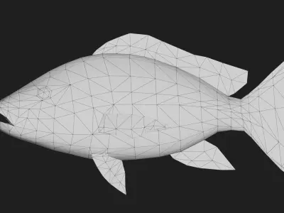 Snapper Low-poly 3D model order