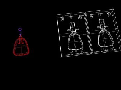 3d model mold lead fishing 3D model