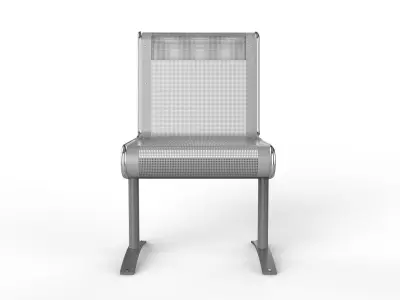 Waiting Room Chair 1 Seat 3D model
