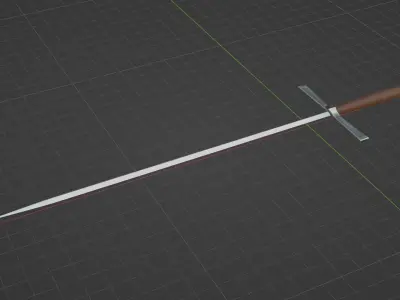 Medieval estok 3D model