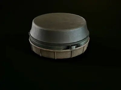 Antipersonnel landmine PMN-4 Low-poly 3D model
